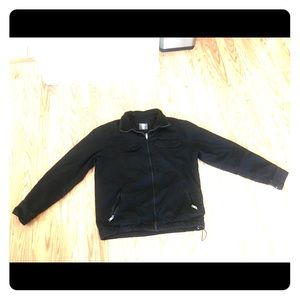 Black large blouson men’s jacket